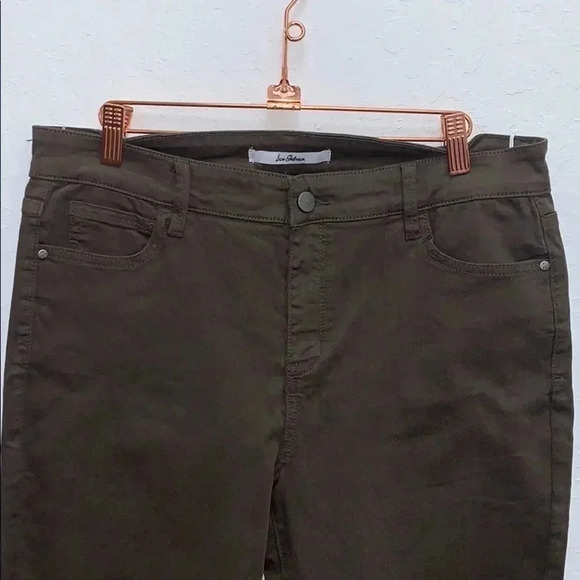 Sam Edelman NWT The Kitten Skinny Jeans Deep Olive Size  32 - Picture 3 of 6